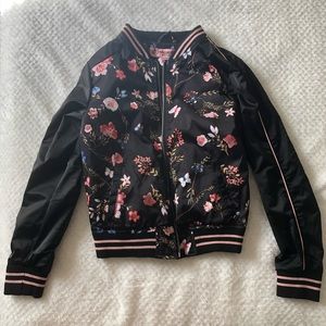 Kids’ Floral Bomber Jacket